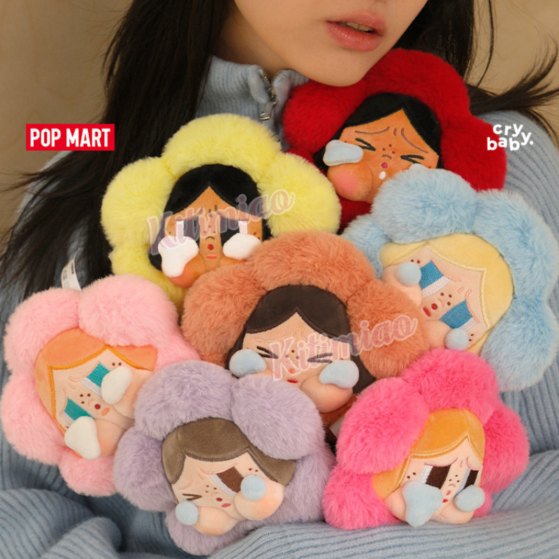 Kitimiao [ แท ้ ] CRYBABY Sad Club Plush Flower Blind Box POPMART Bubble Mart Cry Baby Bouquet Doll Gift.