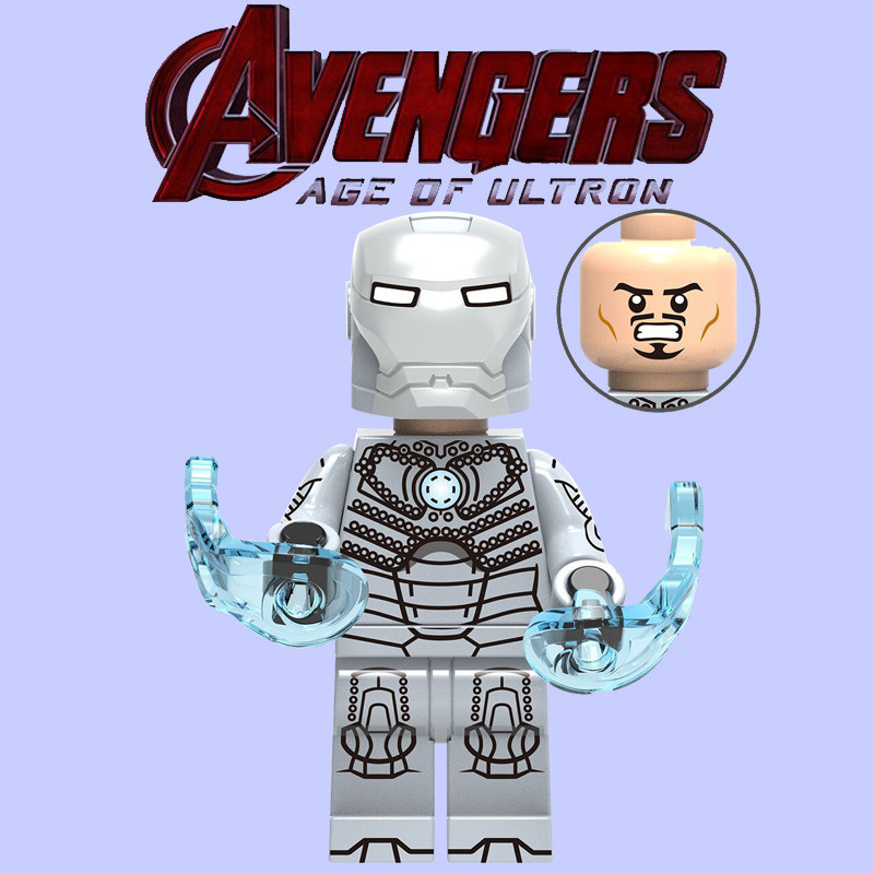 ใช ้ งานร ่ วมกับ Lego Marvel Avengers Iron Man Mecha Mark MK2 Minifigure Building Block ของเล ่ น