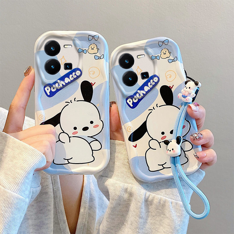 เคส VIVO Y35 4G โทรศัพท์น่ารักป้องกันกรณี + สร้อยข้อมือน่ารัก MR