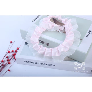 มาการอง สีเส้นด้ายคู่จีบลูกไม้สนับสนุนพัดลมอุปกรณ์เสริม ทําเอง ตุ๊กตาเสื้อผ้า โลลิต้า กระโปรงผู้ถือบัตรลูกไม้ทําด้วยมือวัสดุ