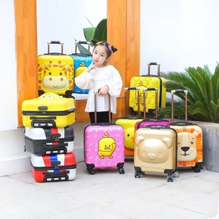 🚛🚛 กระเป๋าเดินทางการ์ตูนเด็กรถเข็นกระเป๋าเดินทาง รถเข็นกระเป…