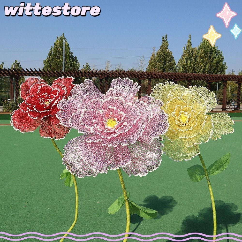 Witte ดอกไม้ปลอม ขนาดใหญ่ 30 ซม. สําหรับแขวนตกแต่งหน้าต่าง พร็อพถ่ายภาพ เทศกาล