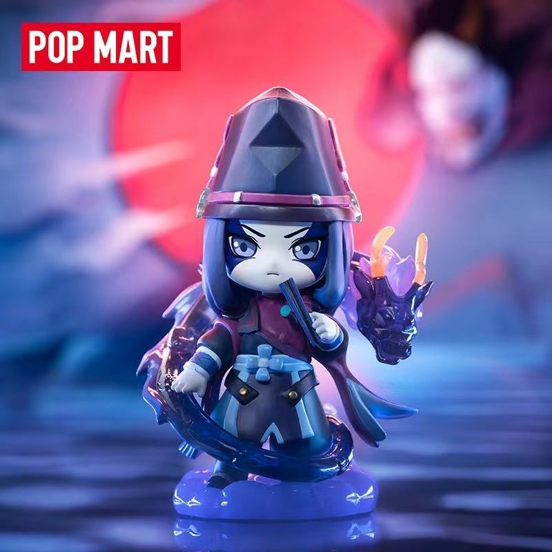 Pop Mart Onmyoji Classic Mystery Box อินเทรนด ์ Play Figure Asura Jingming ตุ ๊ กตาแท ้ 2 มิติ diy