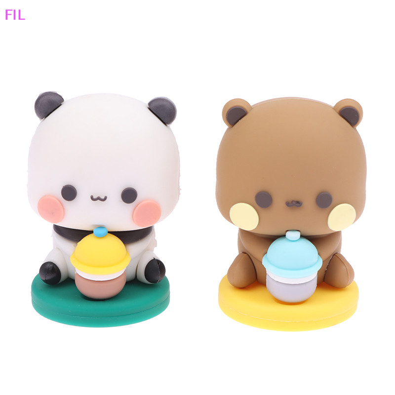 Fil Kawaii Bubu Dudu รูปหมีแพนด้าหมีรูปน่ารักรูปตุ๊กตาเครื่องประดับการ์ตูนตุ๊กตาของเล่นของขวัญวันเกิด OP