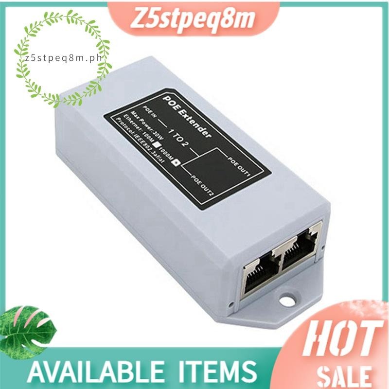 Z5stpeq8m1 ถึง 2 พอร์ต POE Extender 100Mbps IEEE 802.3Af/At มาตรฐาน 48V Extender สําหรับ NVR กล้อง I