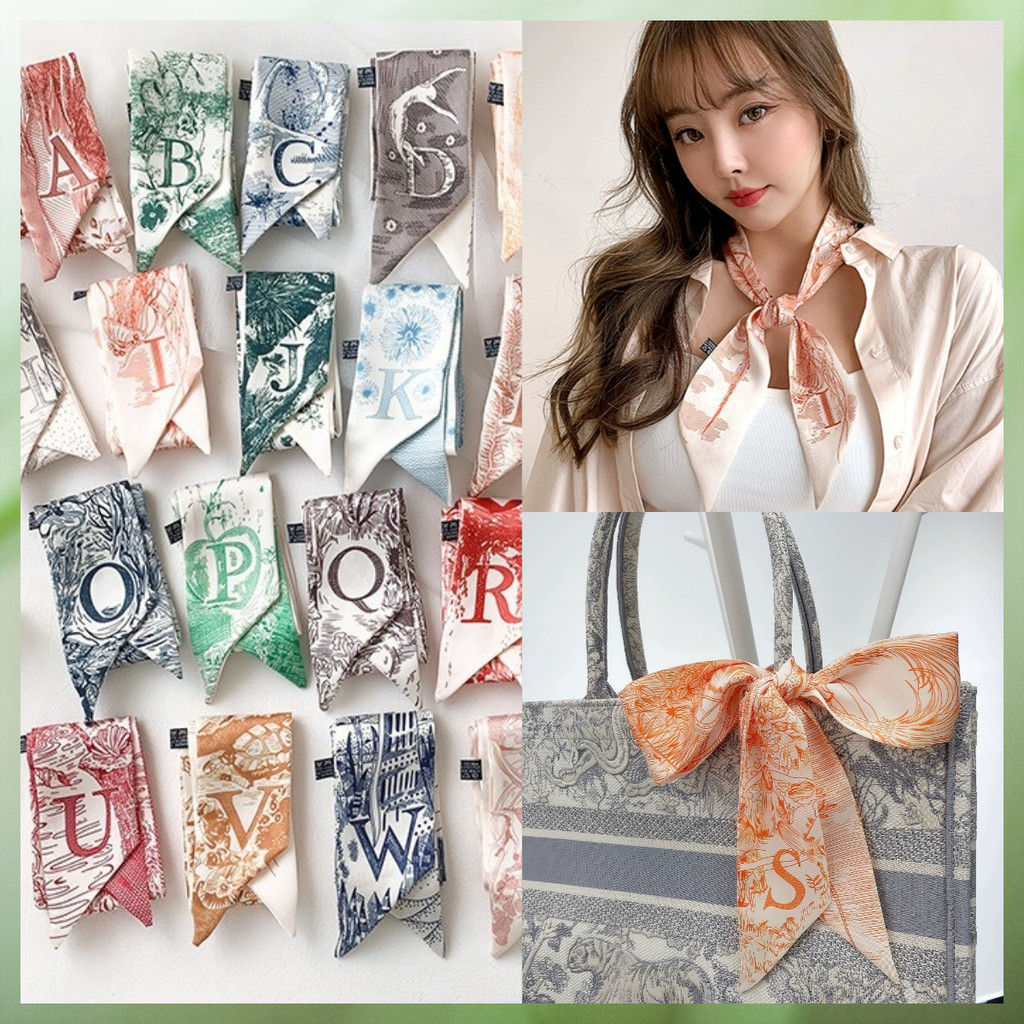 ใหม่แถบยาวผ้าพันคอไหมขนาดเล็กผมวงกระเป๋าถือผู้หญิงสายรัดอุปกรณ์เสริมผ้าพันคอผู้หญิงสีโชคดี เอสพี0600