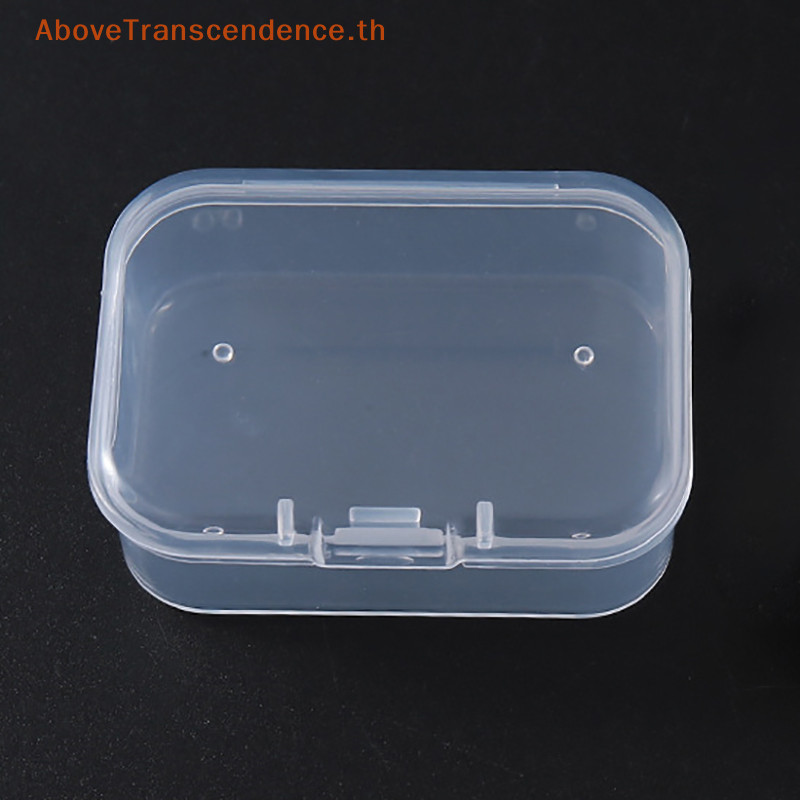 Above 2 ชิ้นกล่องเก็บโปร่งใสสแควร์สินค้าขนาดเล็กกล่องบรรจุเครื่องประดับลูกปัดคอนเทนเนอร์ Sundries Organizer เครื่องมือตกปลา TH