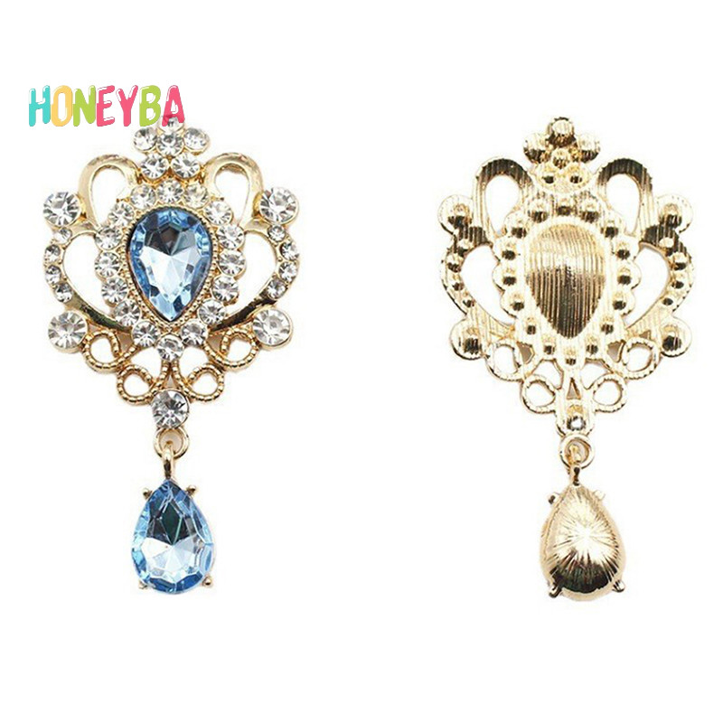 <Honeyba> 32*60 มม.สําหรับทํางานRhinestoneปุ่มผมคู่มืออุปกรณ์เสริมDiyแบนกลับเข็มกลัดเครื่องประดับอุปกรณ์เสริมNice