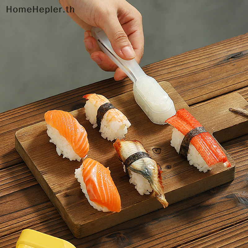 Enjoy ซูชิ Mould Onigiri อาหารกลางวันเครื่องทําซูชิเครื่องมือ DIY Bento ข้าวปั้นทําง่ายชุดซูชิพลาสติก Gadgets *ใหม่