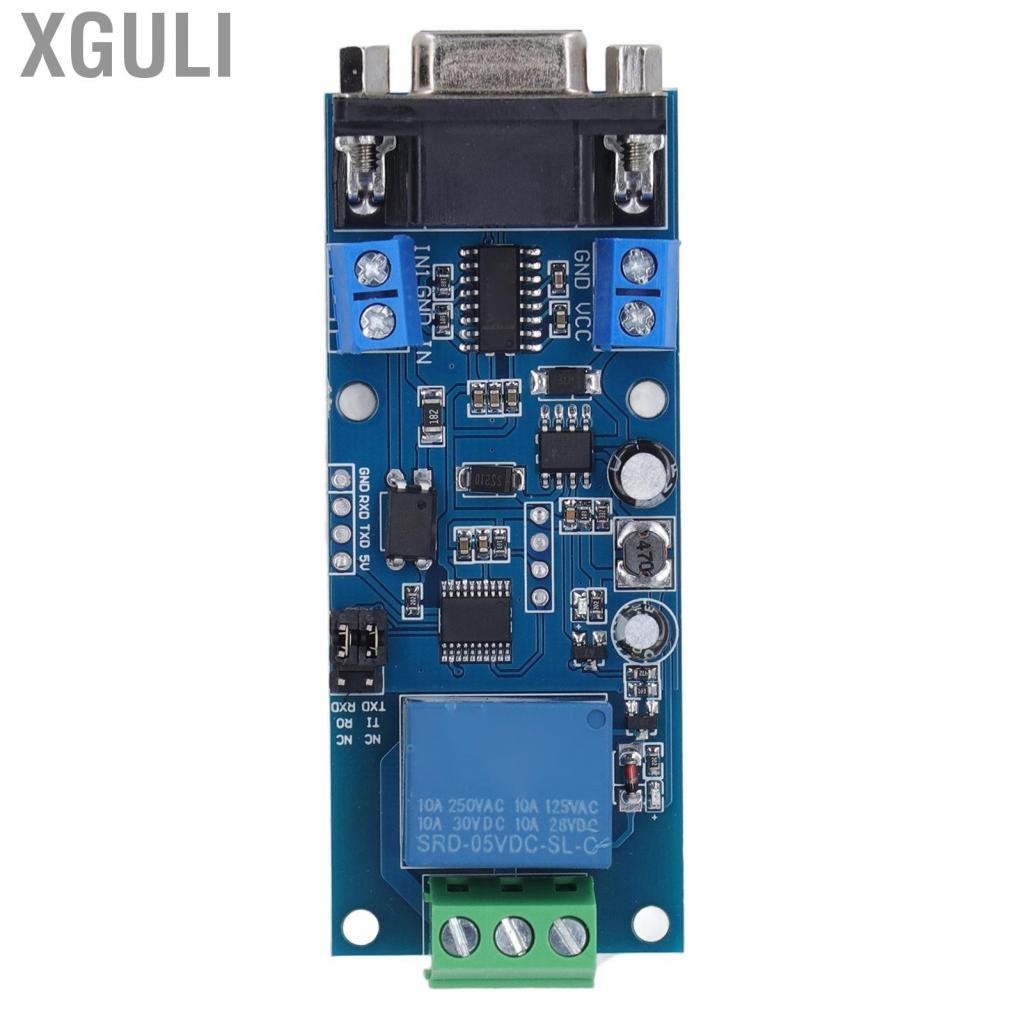 Xguli DC7‑24V 1 Channel Relay Module Control Switch Board RS232 TTL UART