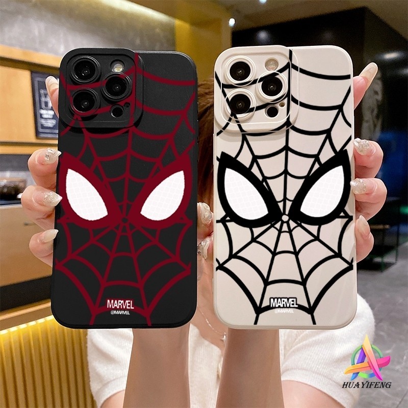 กรณีโทรศัพท์มือถือซิลิโคนกันกระแทกเต็มหน้าจอรูปแบบ Spider-Man For OPPO REALME5 8 PRO 8I 9 10 A15 A31