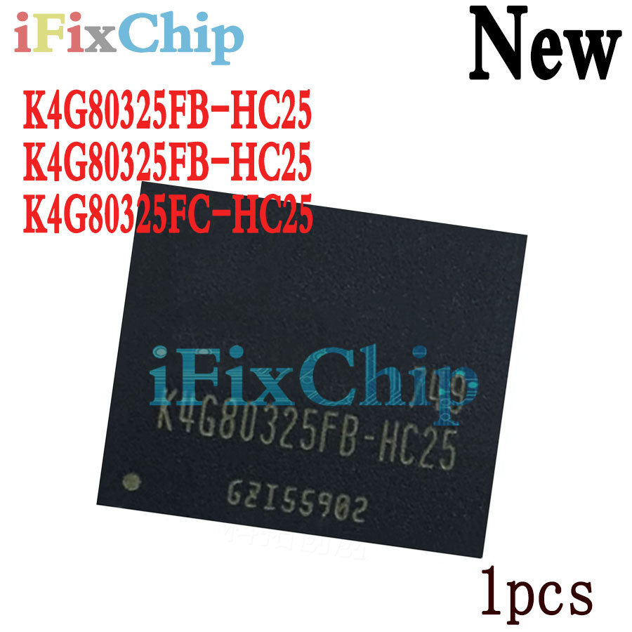 ยี่ห้อใหม่ K4G80325FC-HC25 1 ชิ้น K4G80325FB-HC25 K4G80325FB-HC28 BGA pxc8