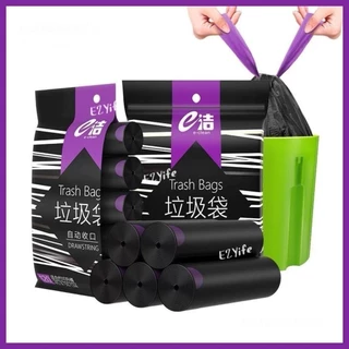 ถุงขยะมีเชือกในตัว ของแท้ตรงปก หนา เหนียว 【120ใบ】 คุ้มและสะดวกมาก !!!