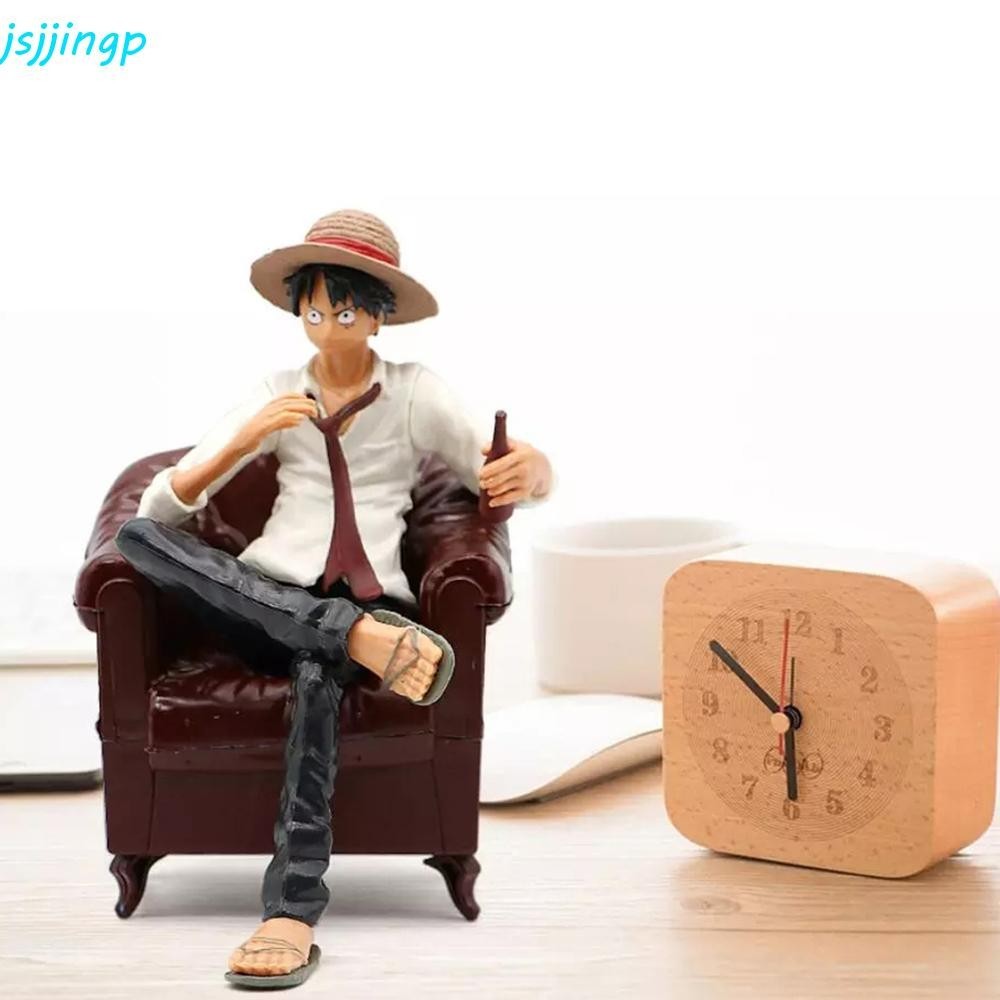 Jsjjingp Monkey D Luffy ตกแต ่ งบ ้ านพร ้ อมโซฟาสําหรับรถยนต ์ PVC รูปของเล ่ น
