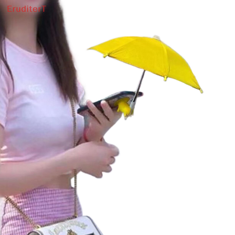[EruditerT] ร่มบังแดดโทรศัพท์มือถือหลากสีพร้อมขาตั้งโทรศัพท์ถ้วยดูดฝาครอบกลางแจ้ง Sun Shield Mount ที่วางโทรศัพท์อุปกรณ์เสริม [ใหม่]