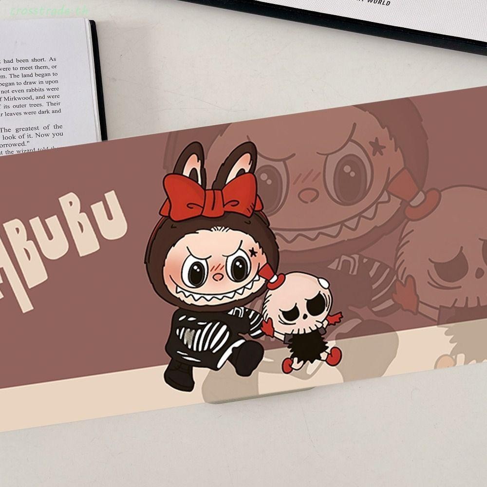 Crosstrade Labubu Time แผ่นรองเมาส์,การ์ตูนกันน้ํา Labubu แผ่นรองเมาส์ขนาดใหญ่,โต๊ะคอมพิวเตอร์สร้างสรรค์หนา Anti-Slip คีย์บอร์ดกันน้ําสาวของขวัญ