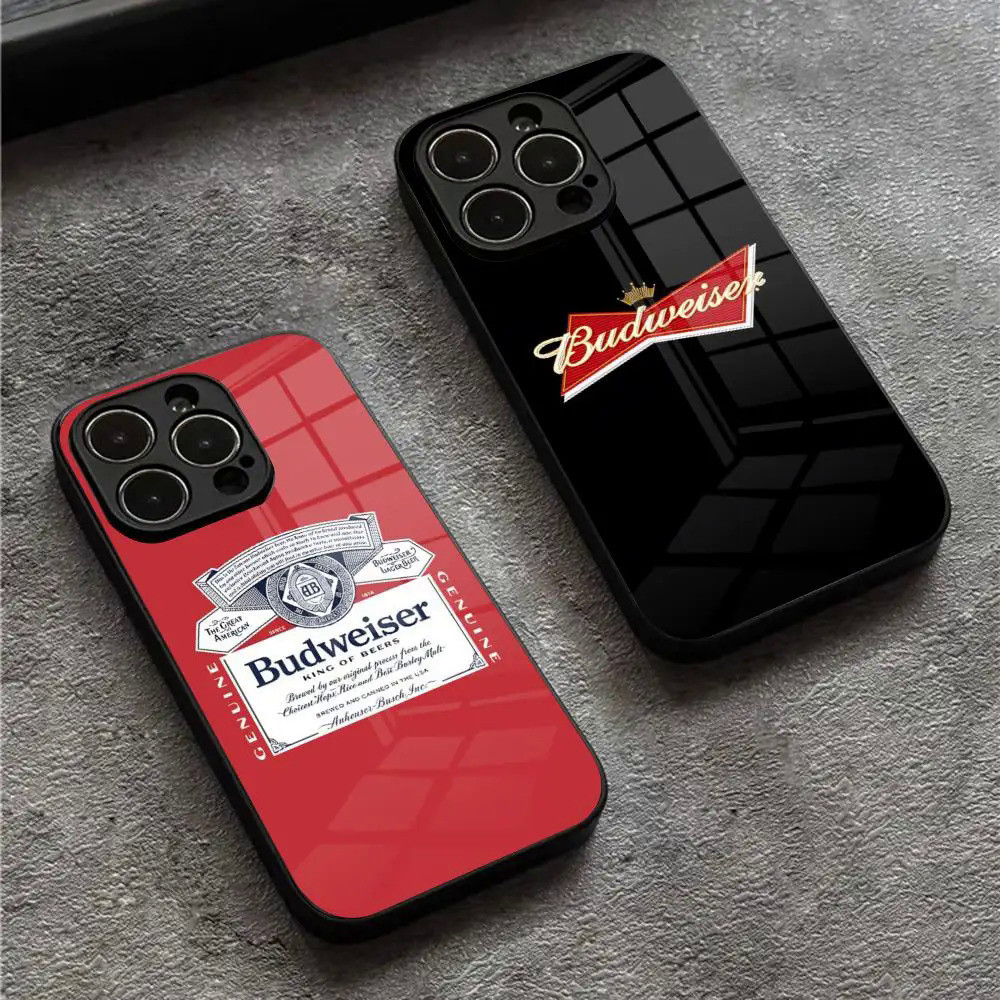 BK-1 B-Budweiserเบียร์เคสโทรศัพท์สําหรับIphone 17,15 14 12 11 13 Pro Max Mini X 8 Xr Xs 7 Puls 6 คริ