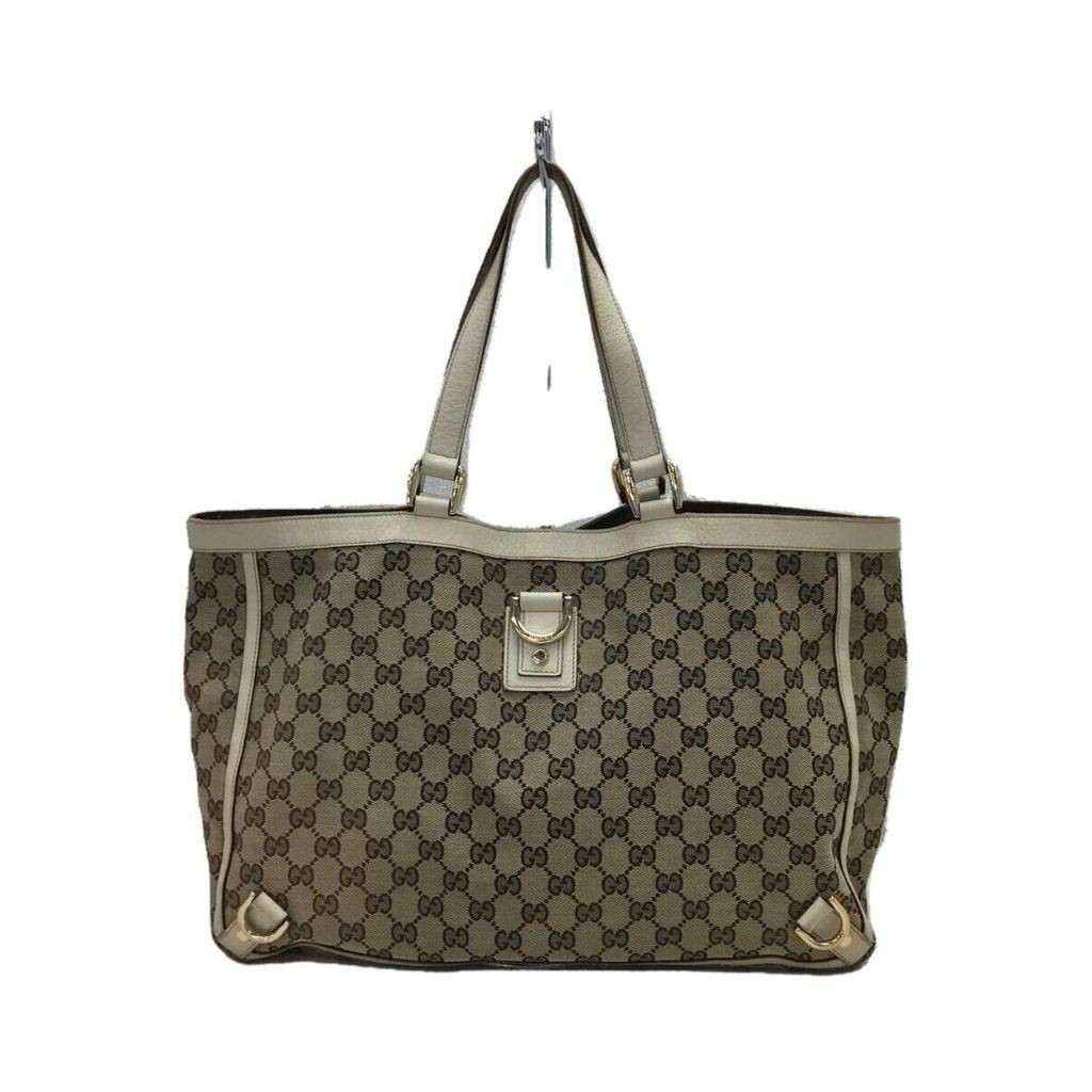 GUCCI Tote Bag Abbey GG Canvas Direct from Japan Secondhand