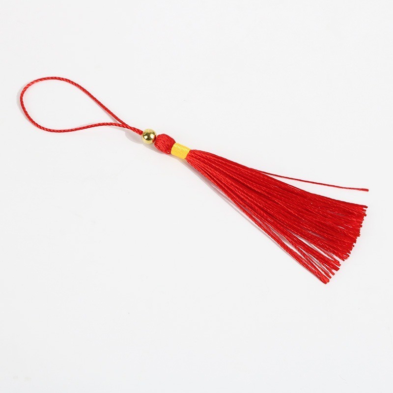 100 ชิ้น/ล็อต 8 ซม.Trim Tassels ลูกปัดผ้าไหม Fringe สําหรับ Key Bookmark เย็บผ้าม่านอุปกรณ์ตกแต่งบ้าน DIY ราคา ถูกที่สุด ดีลบีเคเค แกลเลอรีภาพที่ 5