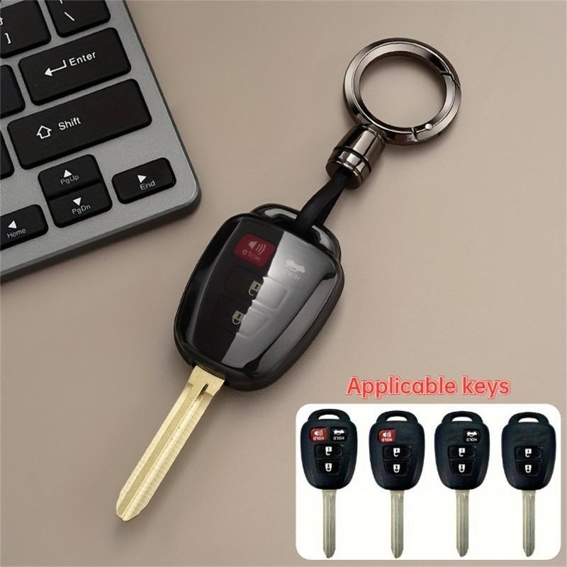 1 pcs TPU ฝาครอบป้องกันกุญแจรถ, Fit สําหรับ Toyota 2009-2019 Scion FR-S TC Avalon Camry Corolla IM Highlander RAV4 Sequoia Venza