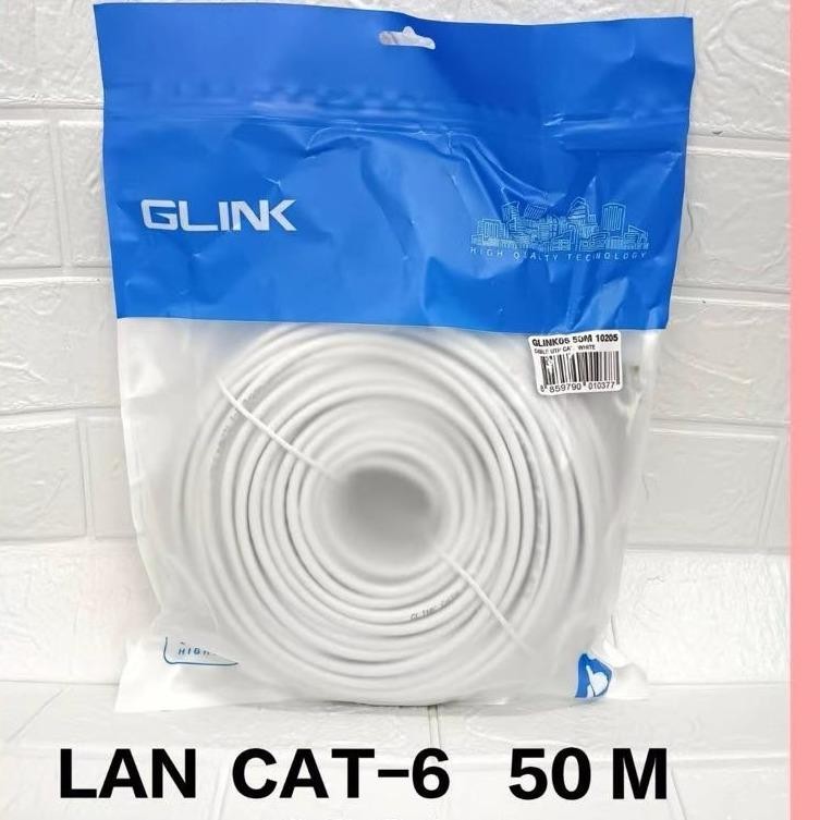 GLINK สาย LAN สำเร็จ CAT6 (50 M) รุ่น GLINK06 สำหรับระบบแลน 10/100/1000