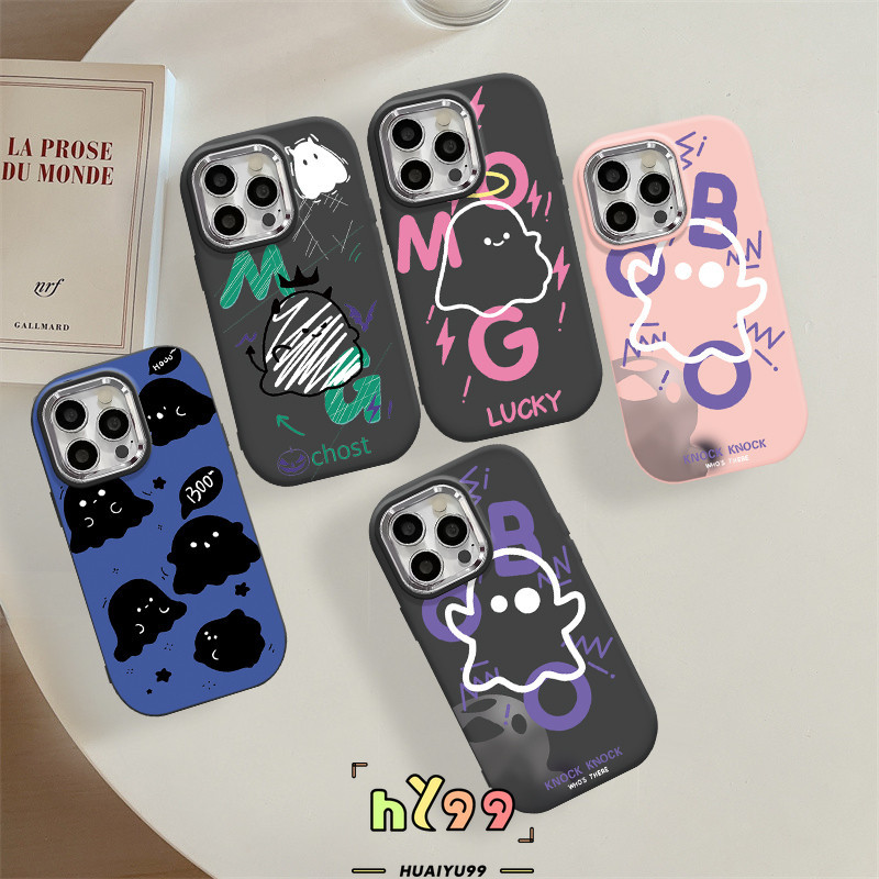 Luc การ์ตูน Lucky Ghost สําหรับ OPPO A18 A17 A16 A58 A15 A7 A5s A12 A78 A57 A54 A38 A77 A55 A17K A53