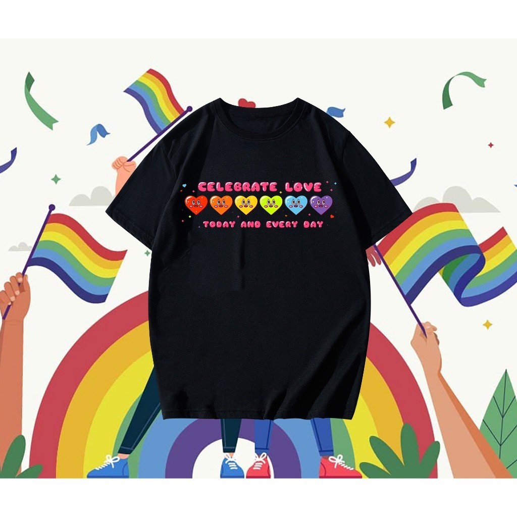 ✨✨✨ LGBT Pride Flag ✨💖หมายถึง เกย์ภูมิใจ &เลสเบี้ยนเรนโบว์ธงเสื้อยืดกะเทยข้ามเพศ LGBT