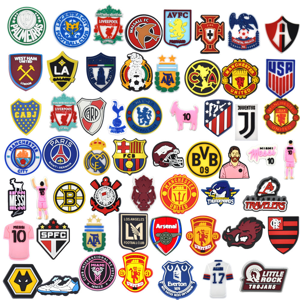 Brazilian Football Star Team Messi World Cup DIY Clog Charms Pins สําหรับรองเท้า Charms