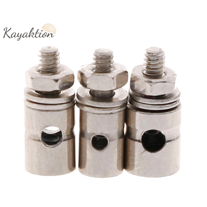 Kayaktion 10 ชิ้น RC เครื่องบินเรือ Pushrod Linkage Stopper ตัวเชื่อมต่อเซอร์โว