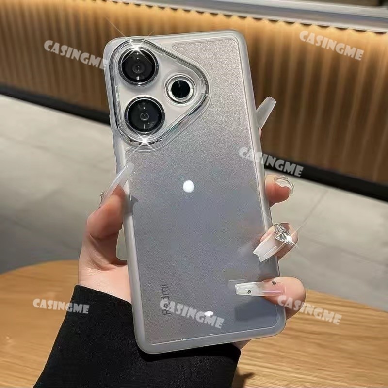 Poco M6 2024 โปร่งใสนุ่มบางเคสโทรศัพท์สําหรับ Poco M6 4G PocoM6 6M M 6 M6Poco 4G 5G 2024 ชุบ Clear กล้องป้องกันปกหลัง