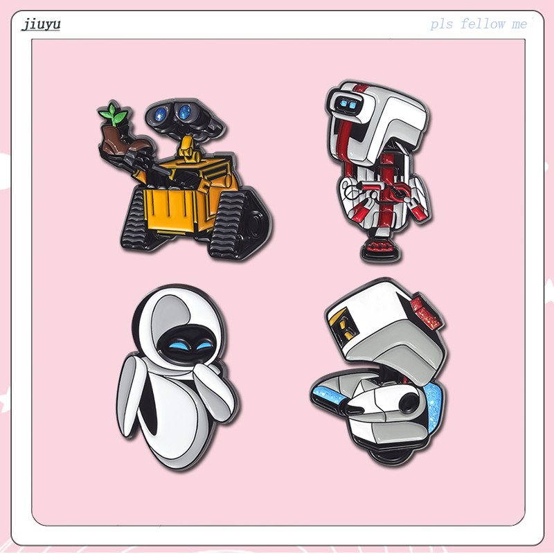 2024 ใหม่ WALL E Lapel Pin Eve เข็มกลัดอะคริลิค Handmade Epoxy เครื่องประดับเสื้อกระเป๋า Badge