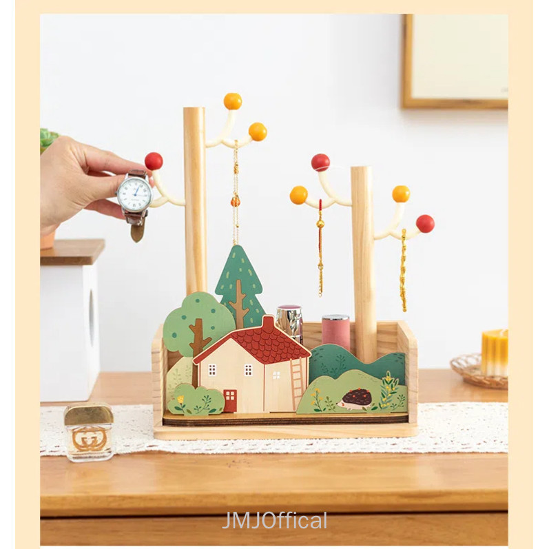 ตะขอกุญแจโต๊ะข้างเตียงชั้นเก็บเครื่องสําอางการควบคุมระยะไกลขนาดเล็กหน้ากากการจัดเก็บขนมขบเคี้ยวชั้นวางเครื่องประดับ