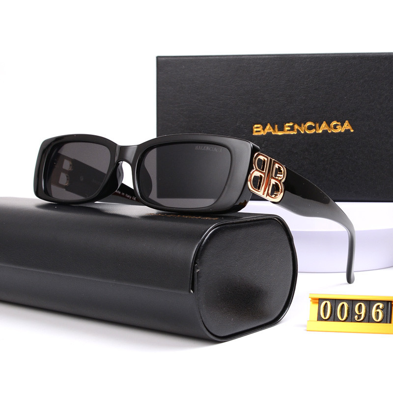 2023ใหม่หรูหราhigh-end Squareแว่นตากันแดดผู้หญิงผู้ชายยี่ห้อDesigner Vintage Balenciaga Sunแว่นตาสําหรับหญิงShades 0096