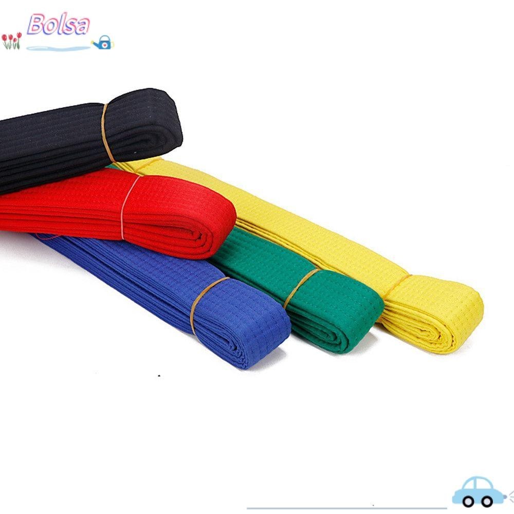 Bolsa 1.8m เข็มขัดเทควันโดแฟชั่น Double Wrap ผู้ใหญ่เด็ก Professional ศิลปะการต่อสู้ลาย