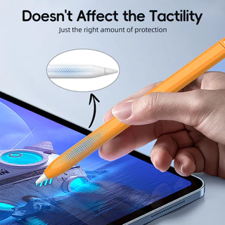 Fonken กล่องดินสอสําหรับ Aple Pencil Pro การจับคู่สีซิลิโคนอ่อนนุ่มฝาครอบป้องกันบางเฉียบสําหรับ i-Pad Pencil Pro