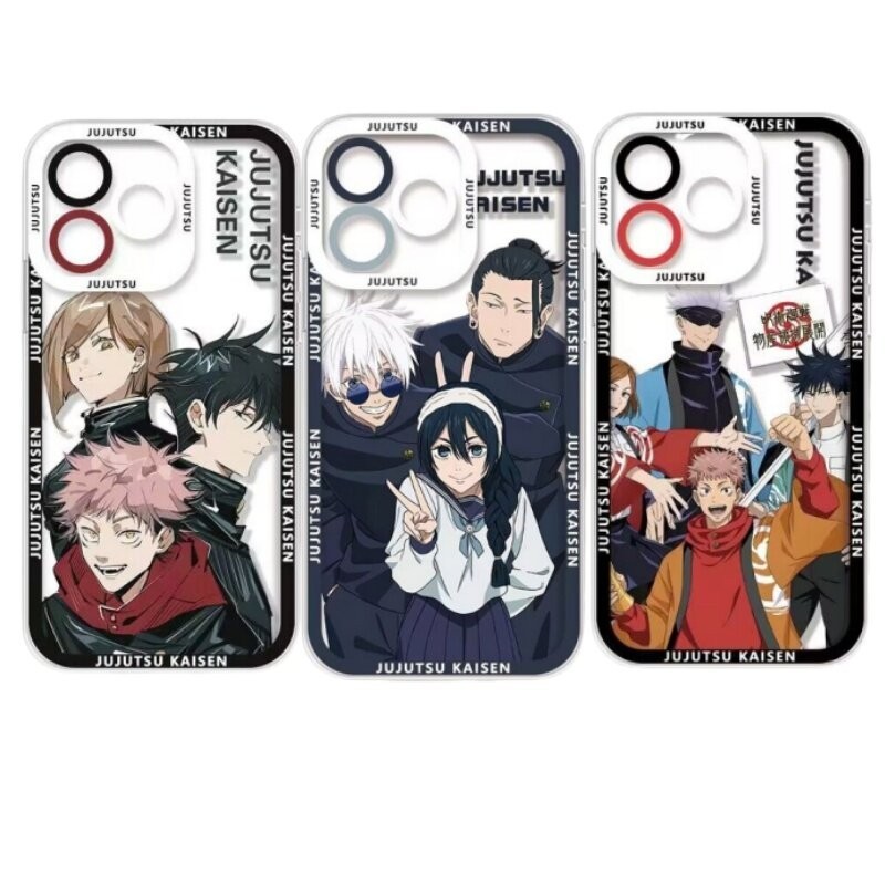 เคสโทรศัพท์สําหรับxiaomi Redmiหมายเหตุ13 Pro 5G 12 4G 11 11S 12S 10 8 12 13 Pro Plus Redmi 13 12C 13C A2 A1 A3 9A 9C 10C 9T 9 10 กรณีJujutsu Kaisen Clear Gojo Satoru