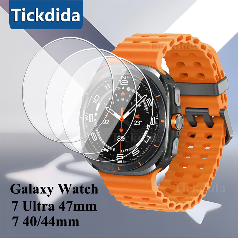 1/2pcs กระจกนิรภัยสําหรับ Samsung Galaxy Watch 7 Ultra 7 40 มม.44 มม.ป้องกันหน้าจอฟิล์ม Anti-Scratch