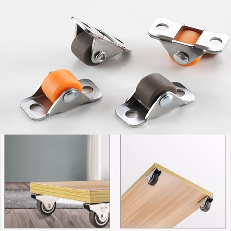 BT Pack Of 4 Mini Furniture Movers เฟอร์นิเจอร์ขนาดเล็กล้อ 2 ซม.ความสูงสําหรับความทนทาน