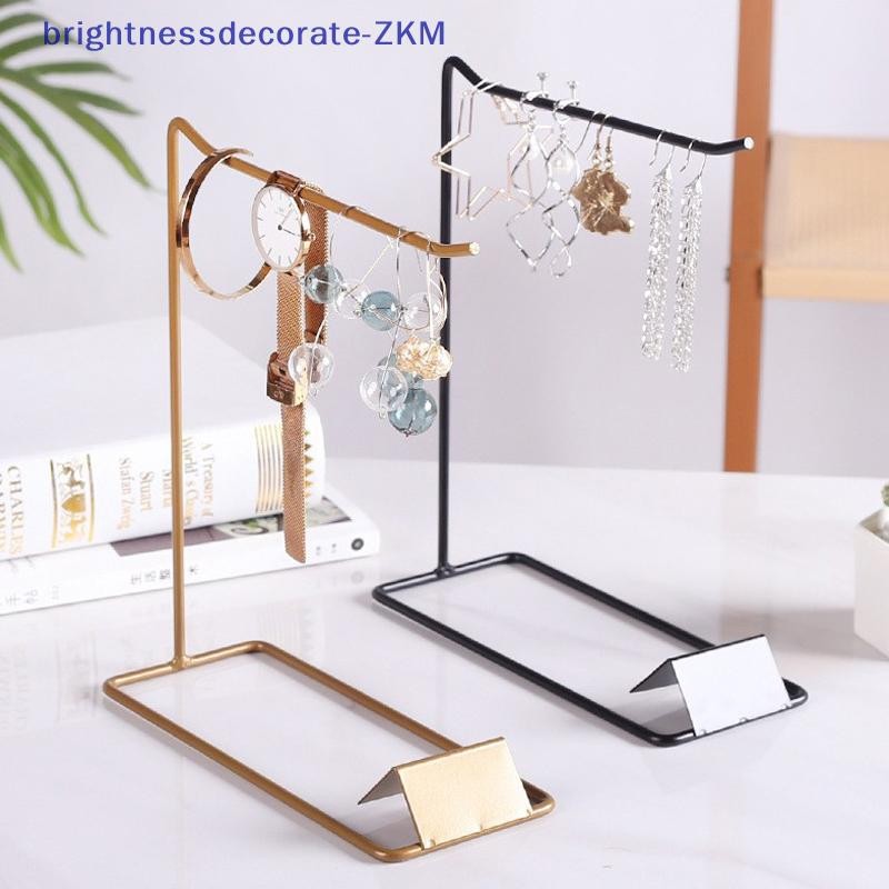 [brightnessdecorate] เหล็กยืนแสดงเครื่องประดับ Desktop Sundries Storage Holder Jewellery Rack สําหรับสร้อยคอสร้อยข้อมือต่างหูแหวน s [TH]