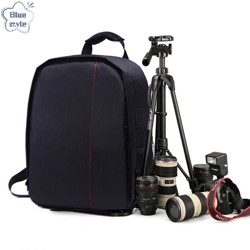 Bluestyle กันน้ํา DSLR SLR กล้อง Soft Case กระเป๋าเป้สะพายหลัง Rucksack สําหรับ Canon Nikon Sony ใหม่
