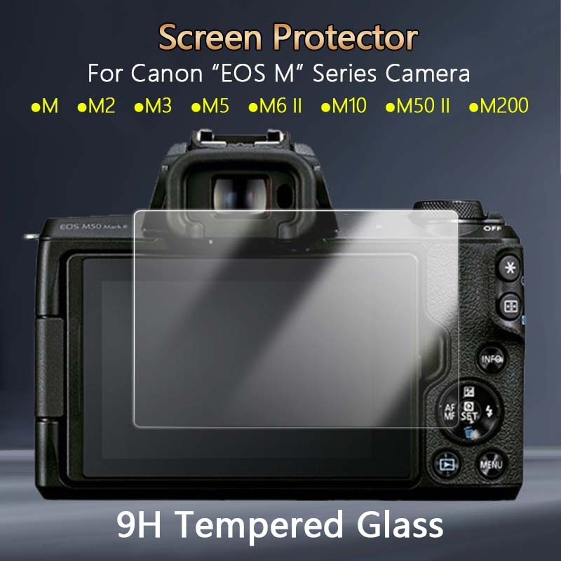 สําหรับ Canon M200 M100 M50 M10 M6 II M5 M3 M2 M กล้อง HD Clear Slim 2.5D Anti-Scratch 9H Tough กระจ