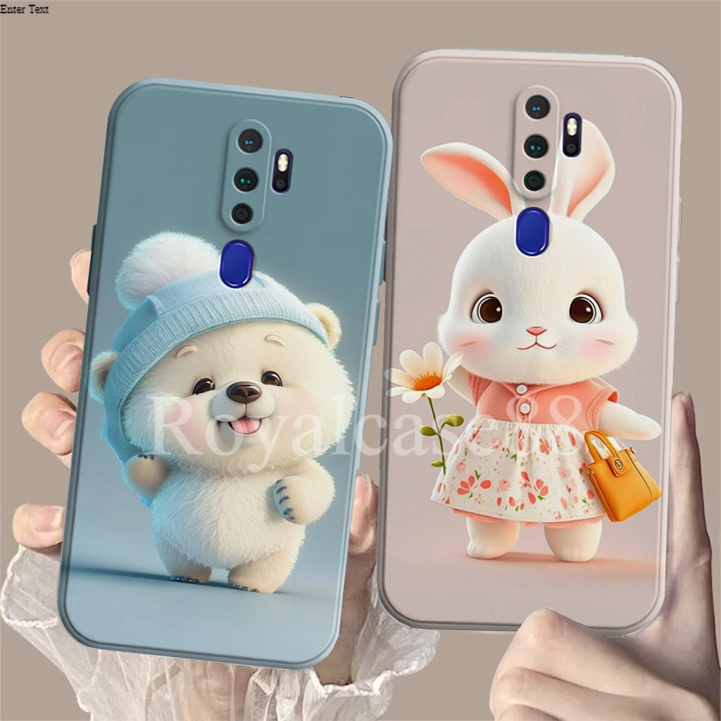 OPPO A5 2020, A9 2020 Casing - เคสป้องกัน - Charact3r Cut3 Motif - All Types - Bumper Softcase
