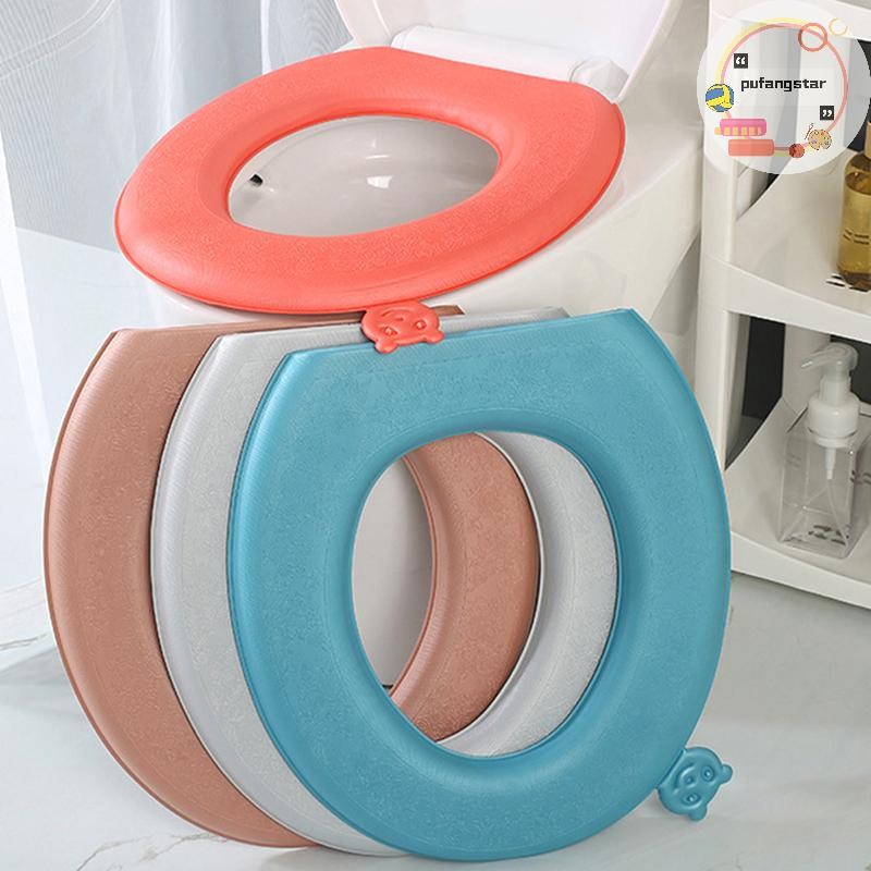Pufangstar 1 PC EVA กันน้ําที่นั่งชักโครกหนา Four Seasons Universal เบาะรองนั่งชักโครกประเภทวางเบาะห้องน้ําอุปกรณ์เสริม TH