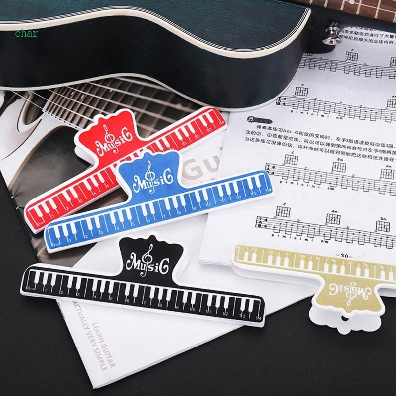 Char Music Note Clip ที่วางเปียโน Music Score คลิปคงที่เครื่องเล่นเปียโนคลิปสปริง