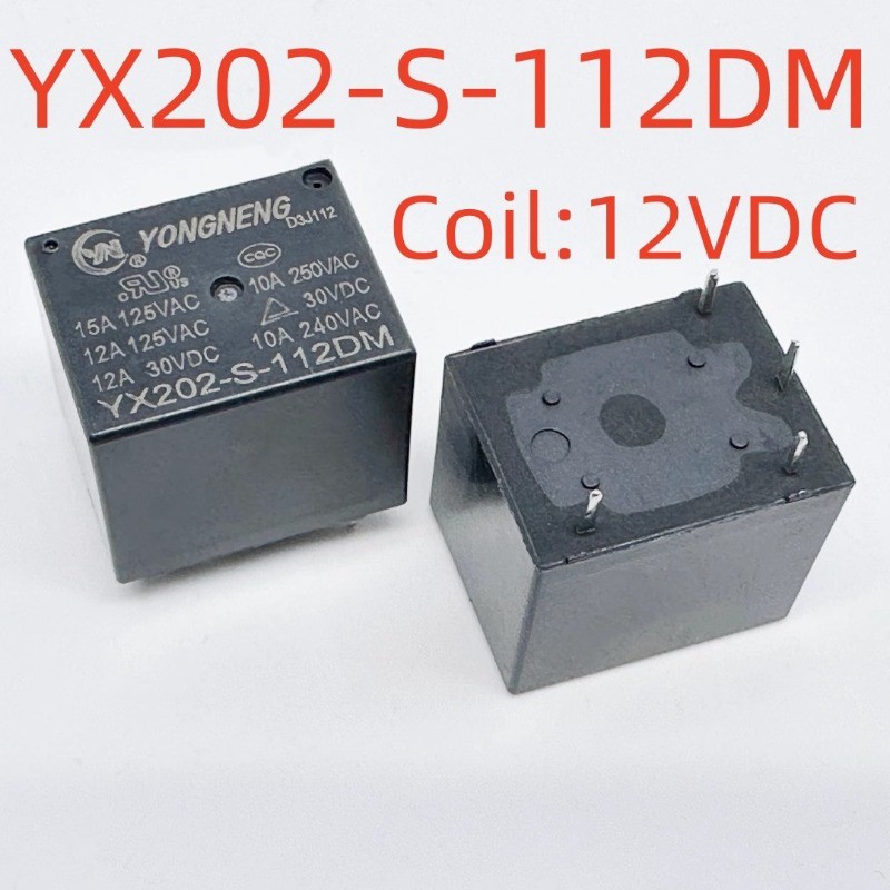 Original YONGENG รีเลย์ YX202-S-105DM 112DM 124DM 10A 4Pin 5Pin SPST 5V/12V/24VDC ใช้งานร่วมกับ HF3FF JQC-3FF SRD