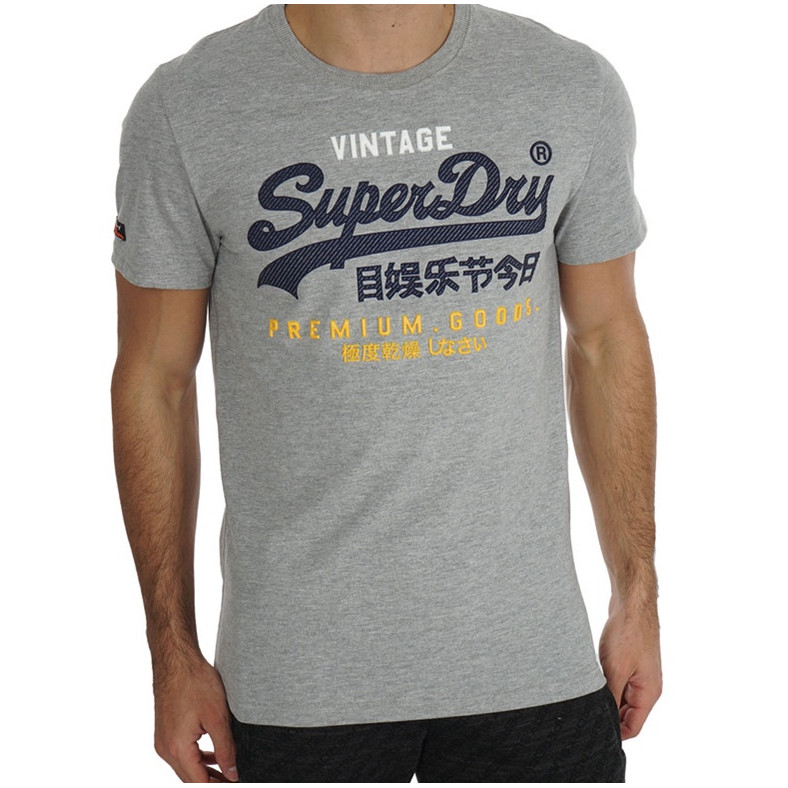 ผ้าฝ้าย 100% Lynda Superdry โลโก้แห้งสุดขีดพิมพ์เสื้อยืดอินเทรนด์คอกลม