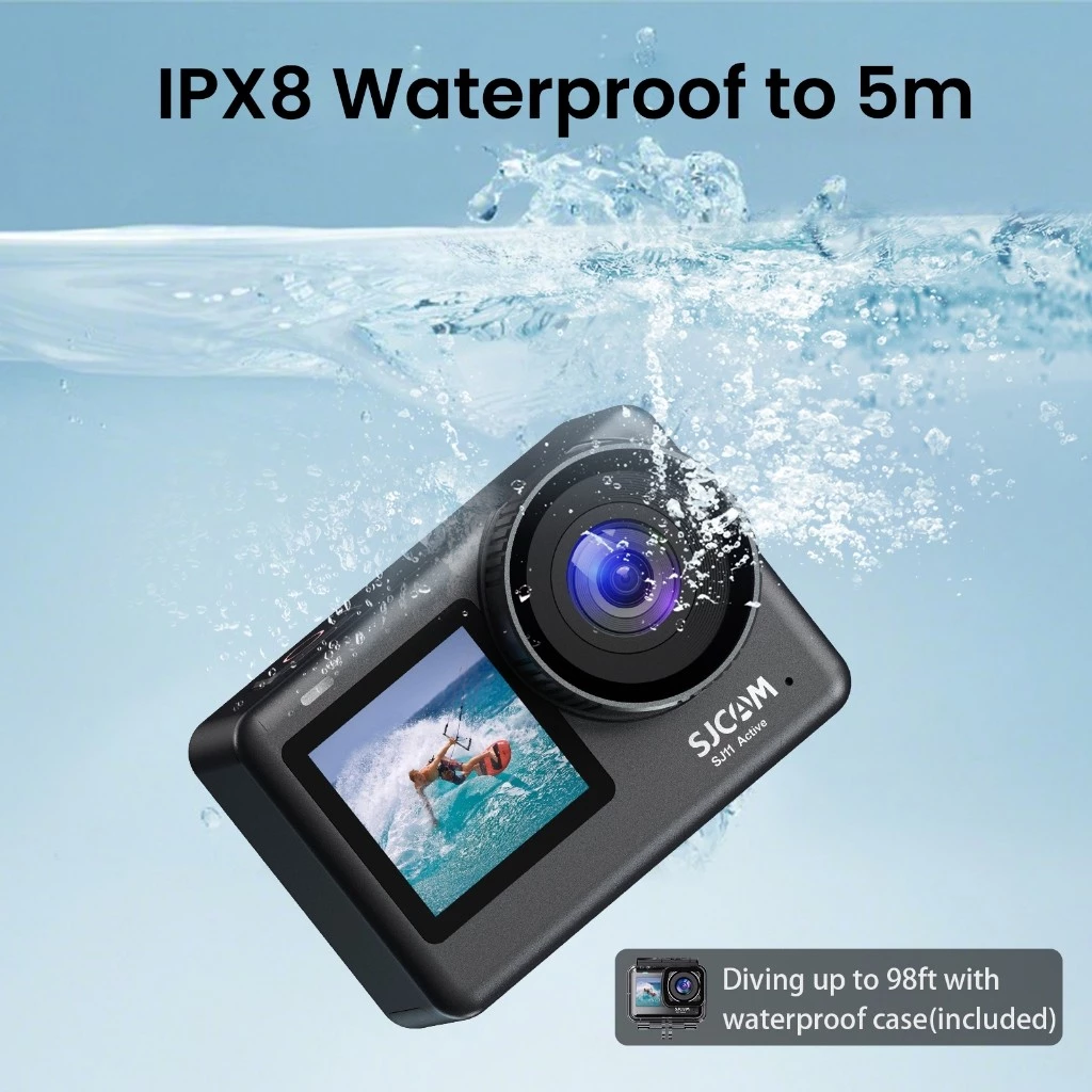 Sjcam SJ11 กล้องแอคชั่นแคมเมรา 4K, ใต้น้ํากันน้ํา 5M, กล้องติดหมวกกันน็อคมอเตอร์ไซค์ [G2VGE0k6]