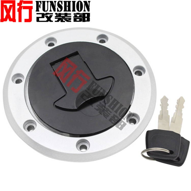 เหมาะสําหรับ Kawasaki ZRX750 ZRX1100 Western Style 1100 ZZR250 ZZR1100 ล็อคฝาถังน้ํามันเชื้อเพลิง