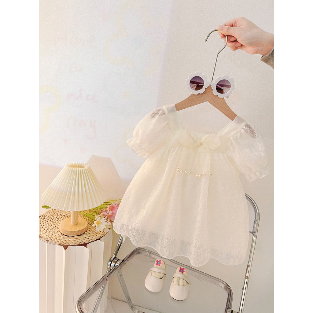 สาวสไตล์ตะวันตกกระโปรงผ้ากอซชุดฤดูร้อนเด็กชุดสาวเด็กแขนสั้นชุดเจ้าหญิงเด็กฤดูร้อนแฟชั่นกระโปรงขนาดเล็ก - รูปที่ 6