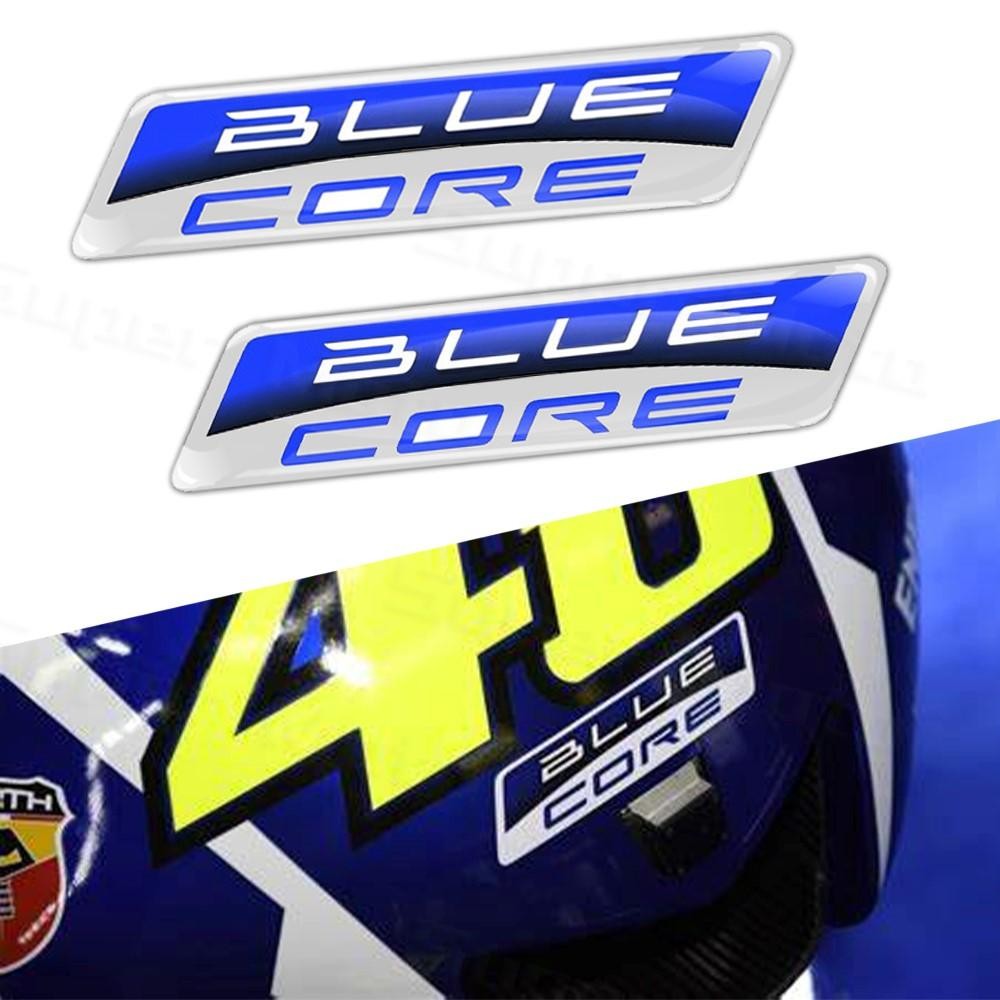 3d BLUE CORE โลโก้สะท้อนแสง Decal สติกเกอร์รถจักรยานยนต์ Racing ทีมตกแต่งด้านหน้า Beak Fairing สําหรับ Kawasaki Z900 Honda CBR PCX Yamaha R1 R6 NMAX XMAX TMAX